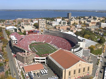 Wisconsin Badgers at Camp Randall Stadium Poster