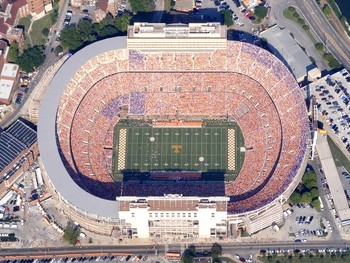 Tennessee Volunteers at Neyland Stadium Aerial Poster