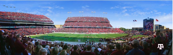 Texas A&M Aggies at Kyle Field Panoramic Poster