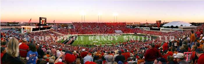 Dusk at Jones AT&T Stadium Panoramic Poster