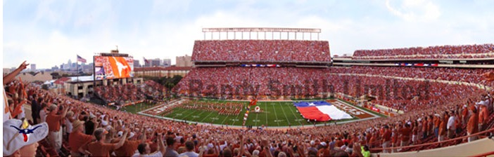 Darrell K. Royal Texas Memorial Stadium Panoramic Poster