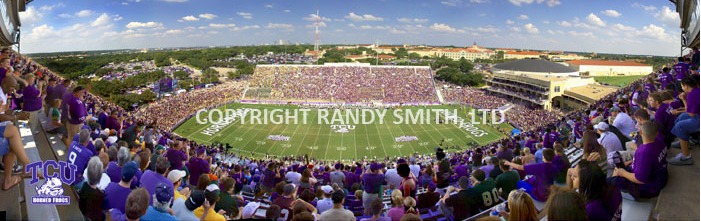 TCU Horned Frogs at Amon Carter Stadium Panoramic Poster