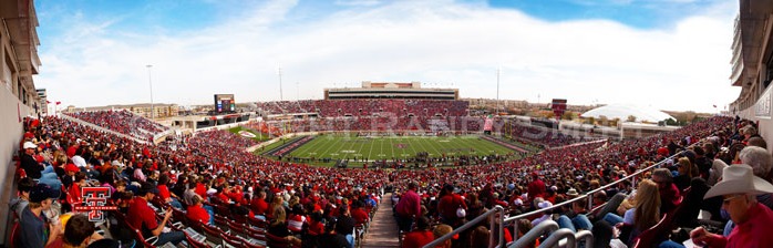texas tech football stadium panoramic