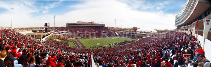 Red Raiders at Jones AT&T Stadium Panoramic Poster