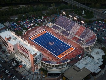 Bronco Stadium Aerial Poster