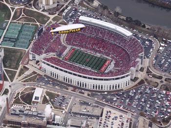 Ohio Stadium Aerial Poster