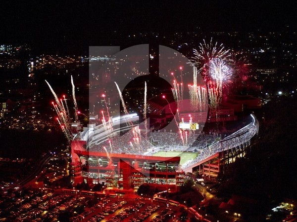 Virginia Tech Hokies at Lane Stadium Aerial Poster