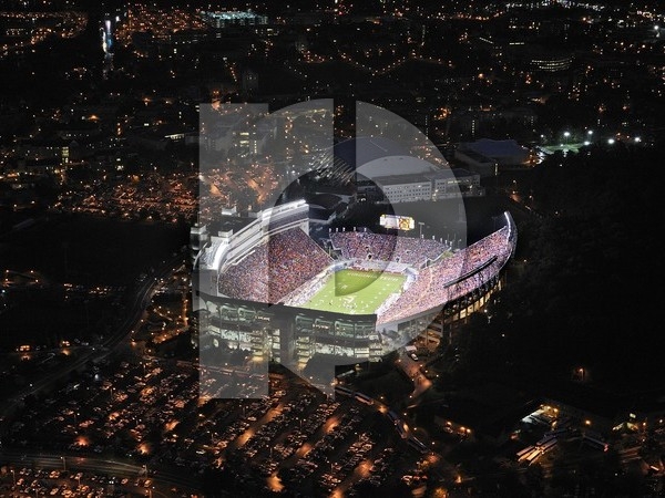 Virginia Tech Hokies at Lane Stadium Aerial Poster