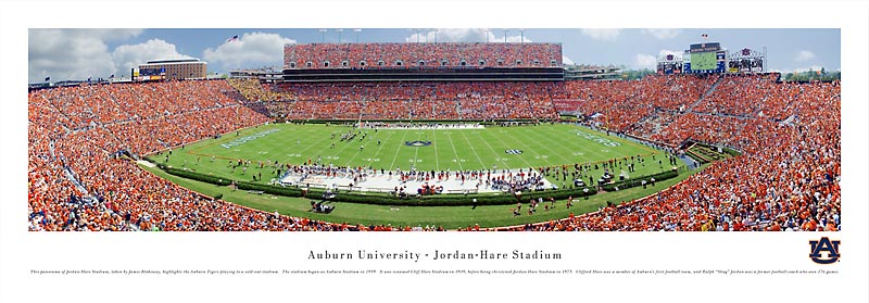 Auburn Tigers At Jordan Hare Stadium Panorama