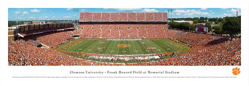 Clemson Tigers at Memorial Stadium Panorama Poster