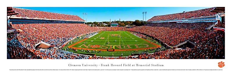 Clemson Tigers at Memorial Stadium Panoramic Poster