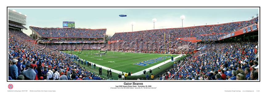 "Gator Heaven" Gators Senior Day 09 - 13.5"x39" Panoramic Poster