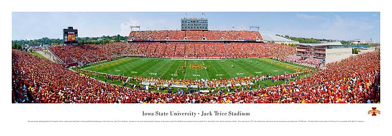 Iowa State Cyclones At Jack Trice Stadium Panorama Poster