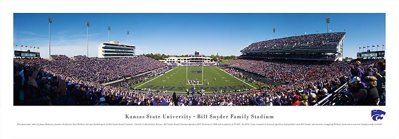 KSU Wildcats At Bill Synder Family Stadium Panorama Poster