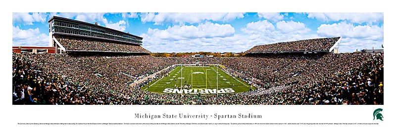 Michigan State Spartans at Spartan Stadium Panoramic Poster