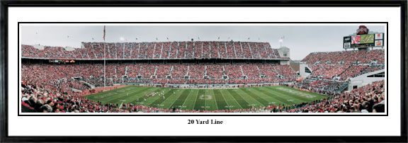 Louisville Cardinals Endzone at Cardinal Stadium Panorama Poster