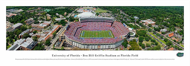 Florida Gators at Ben Hill Griffin Stadium Panorama Poster