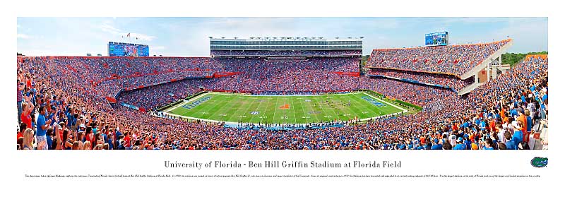 Florida Gators at Ben Hill Griffin Stadium Panorama Poster