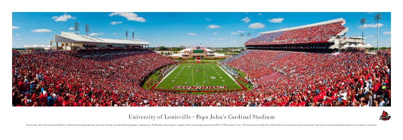 Louisville Cardinals At Cardinals Stadium Panorama Poster