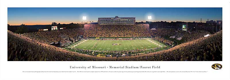 Missouri Tigers at Faurot Field Panorama Poster