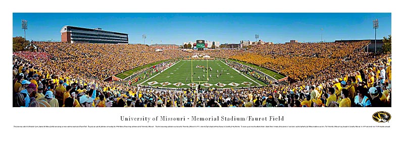 Missouri Tigers at Faurot Field Panoramic Poster