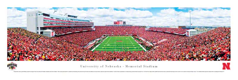 Nebraska Cornhuskers at Memorial Stadium Panoramic Poster