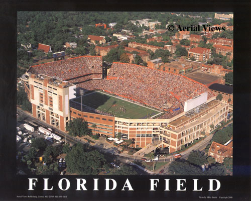 Ben Hill Griffin Stadium Aerial Poster