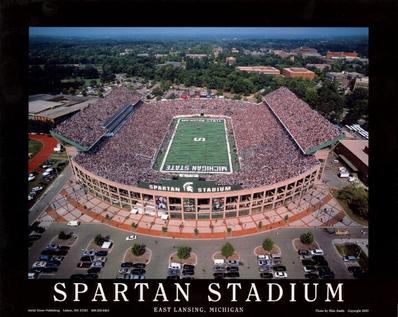 Spartan Stadium Aerial Poster