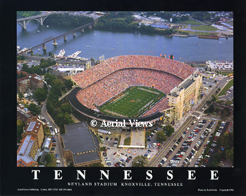 Neyland Stadium Aerial Poster